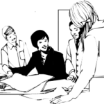 Picture of a group in discussion