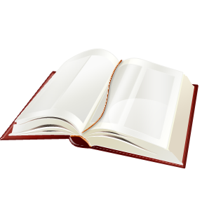 Drawing of an open book
